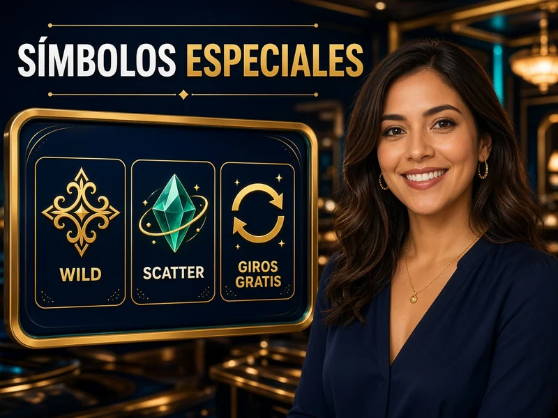 Símbolos educativos de Wild, Scatter y Free Spins