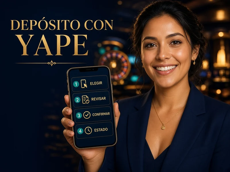 Flujo general de depósito móvil con Yape y confirmación de operación